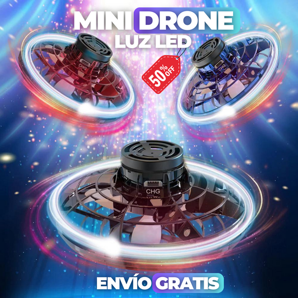 MINI DRONE CON LUZ LED (CARGA-USB)