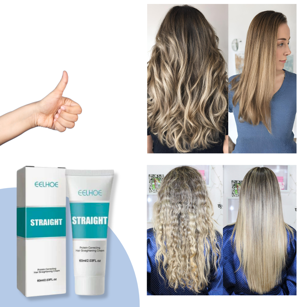 Crema alisadora Eelhoe - Resultado en 10 minutos
