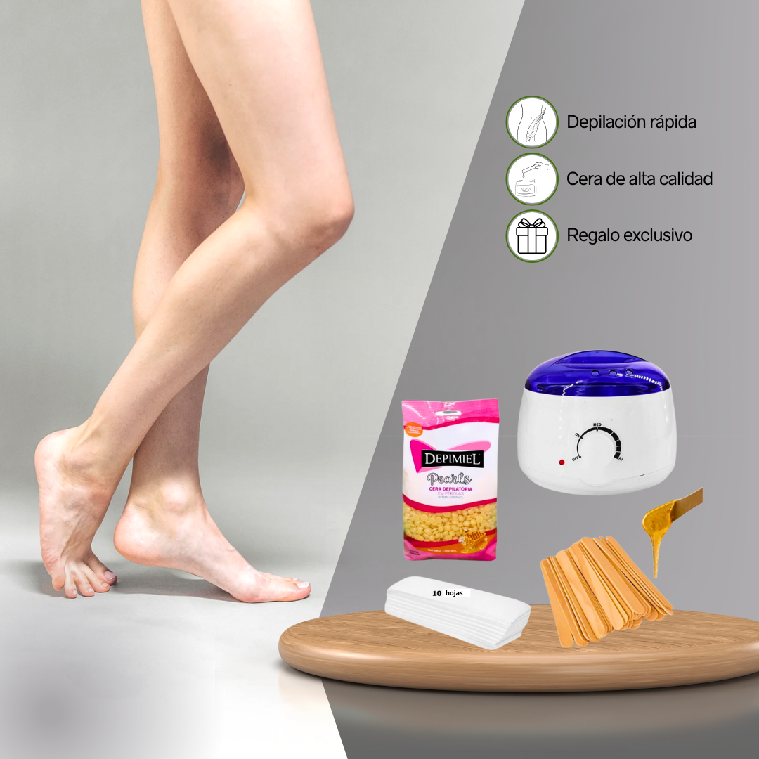 Kit de Depilación con cera completo + Regalo exclusivo